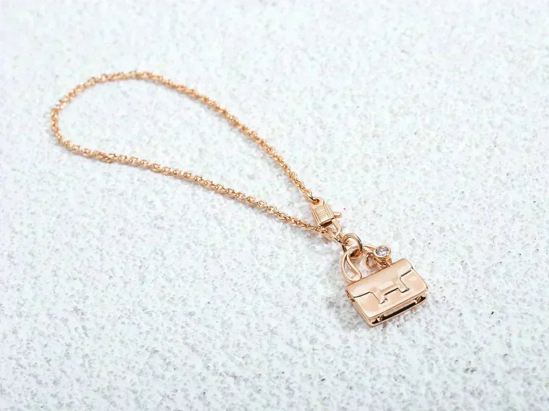 [LunaMar]AMULETTE PEDANT ROSE GOLD NECKLACE