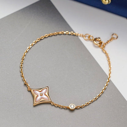 [LunaMar]STAR 1 DIAMOND ROSE GOLD BRACELET