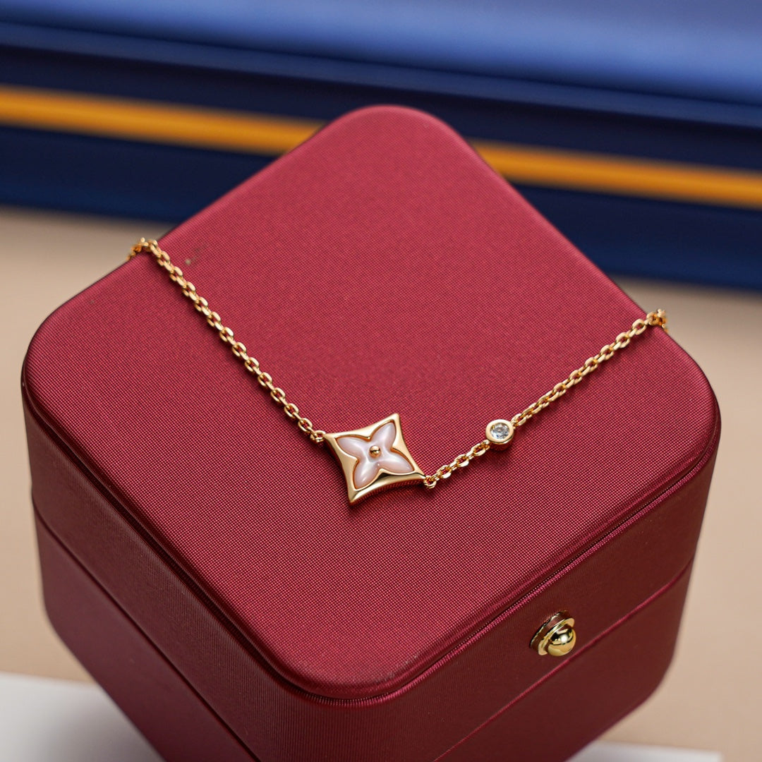 [LunaMar]STAR 1 DIAMOND ROSE GOLD BRACELET