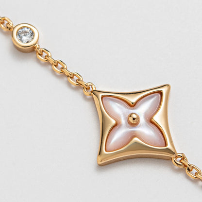 [LunaMar]STAR 1 DIAMOND ROSE GOLD BRACELET