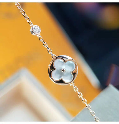 [LunaMar]SUN MOP GOLD 1 DIAMOND NECKLACE