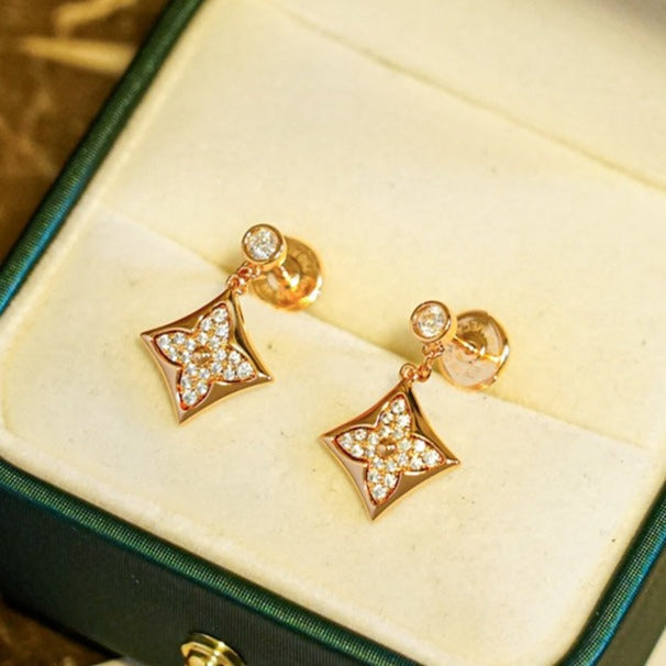 [LunaMar]STAR DIAMONDS EARRINGS GOLD