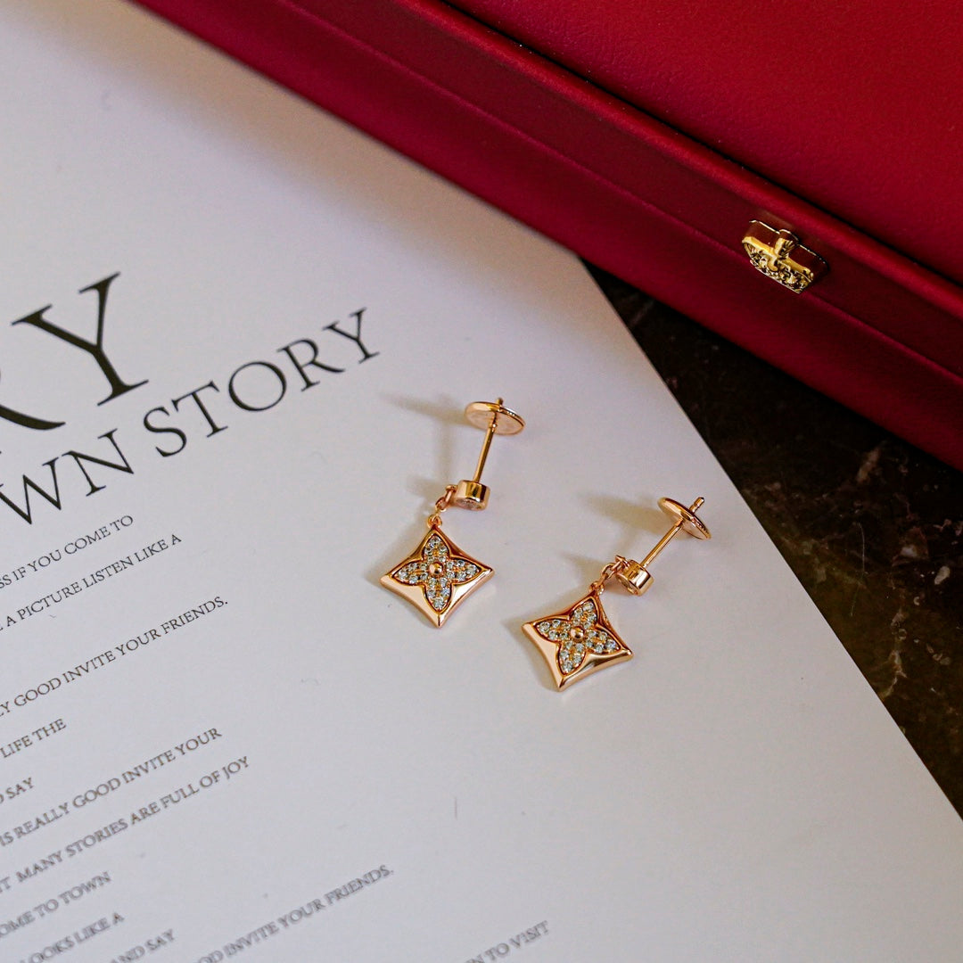 [LunaMar]STAR DIAMONDS EARRINGS GOLD