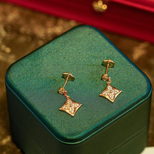 [LunaMar]STAR DIAMONDS EARRINGS GOLD