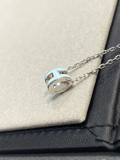 [LunaMar]POP H LIGHT BLUE NECKLACE