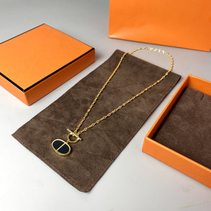 [LunaMar]CHAINE VERSO BLACK CERAMIC NECKLACE