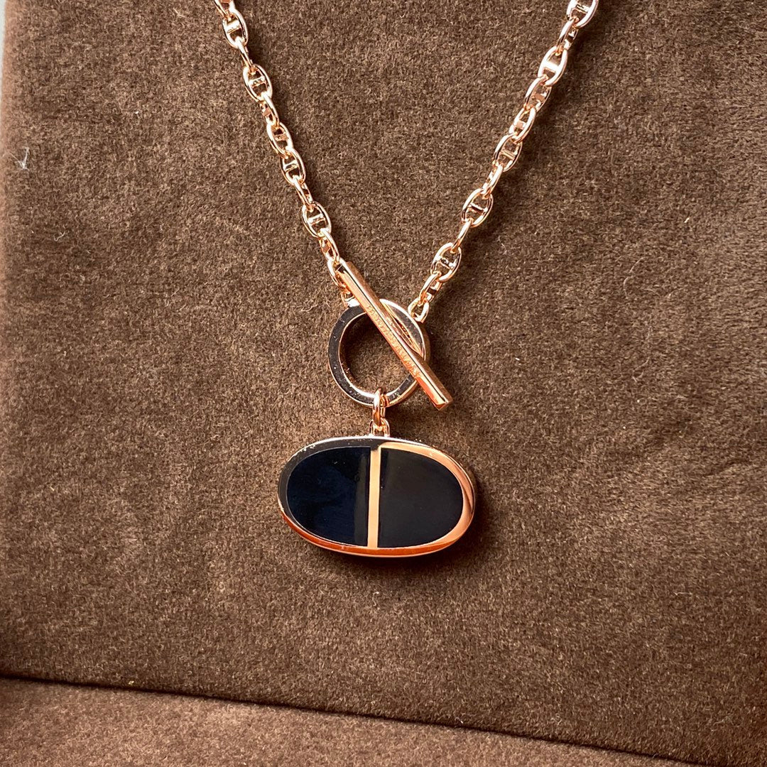 [LunaMar]CHAINE VERSO BLACK CERAMIC NECKLACE