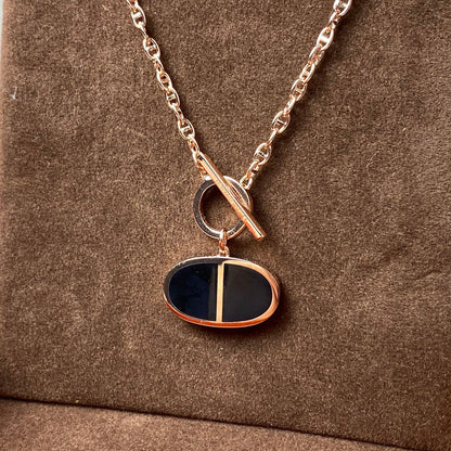 [LunaMar]CHAINE VERSO BLACK CERAMIC NECKLACE
