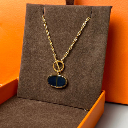 [LunaMar]CHAINE VERSO BLACK CERAMIC NECKLACE