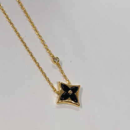 [LunaMar]STAR BLACK MOP NECKLACE
