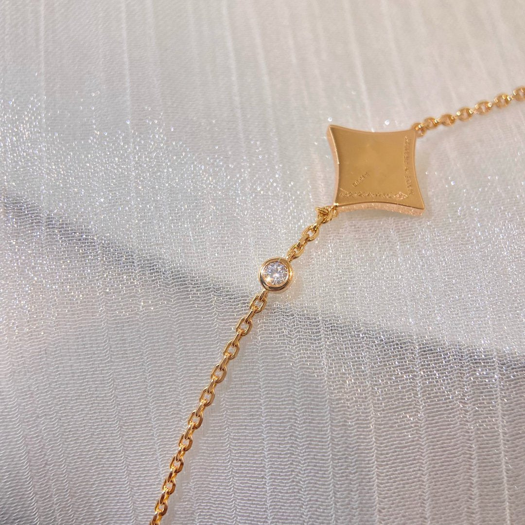 [LunaMar]COLOR STAR CARNELIAN ROSE GOLD DIAMOND BRACELET