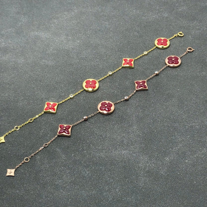 [LunaMar]STAR AND SUN CARNELIAN 4 MOTIFS 3 DIAMONDS