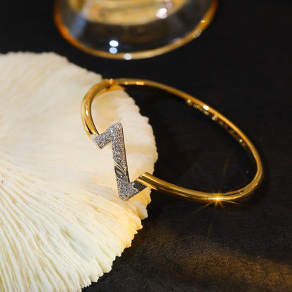[LunaMar]VOLTE UPSITE DOWN GOLD DIAMOND BRACELET