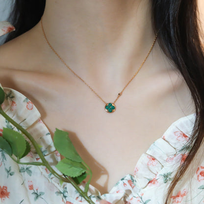 [LunaMar]SUN PEDANT ROSE GOLD 1 DIAMOND NECKLACE