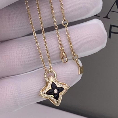 [LunaMar]STAR PEDANT ROSE GOLD DIAMOND NECKLACE