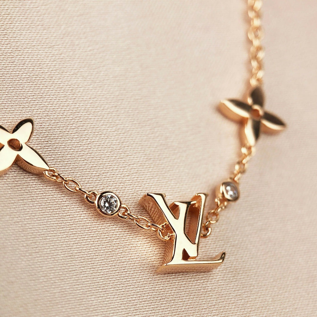 [LunaMar]STAR AND SUN 7 MOTIFS GOLD BRACELET