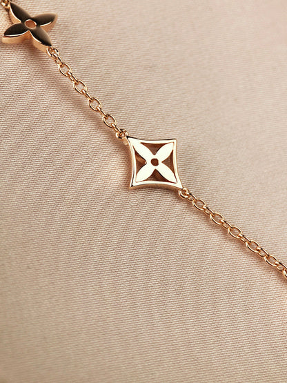 [LunaMar]STAR AND SUN 7 MOTIFS GOLD BRACELET