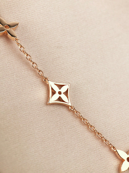 [LunaMar]STAR AND SUN 7 MOTIFS GOLD BRACELET