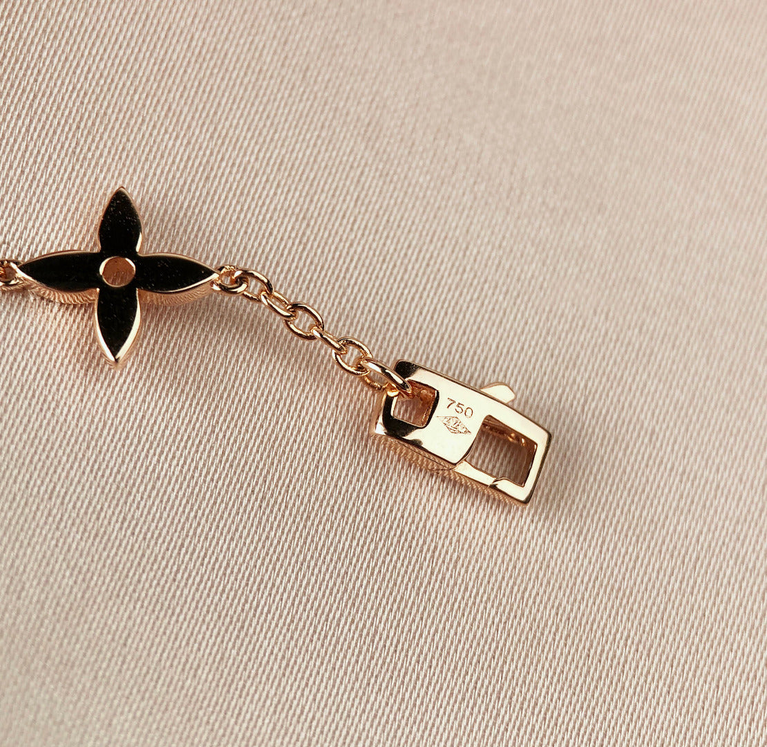 [LunaMar]STAR AND SUN 7 MOTIFS GOLD BRACELET