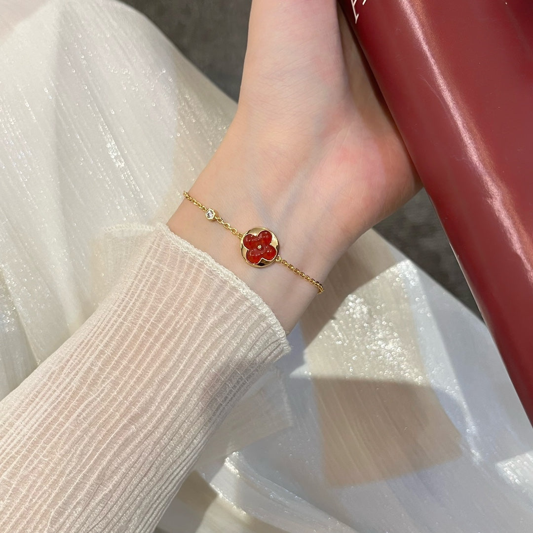 [LunaMar]SUN PEDANT CARNELIAN BRACELET