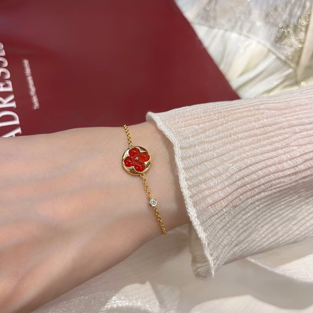 [LunaMar]SUN PEDANT CARNELIAN BRACELET