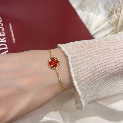 [LunaMar]SUN PEDANT CARNELIAN BRACELET