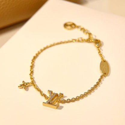 [LunaMar]LOGO STAR MOTIF GOLD BRACELET