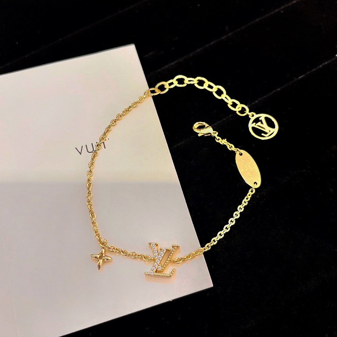 [LunaMar]LOGO STAR MOTIF GOLD BRACELET