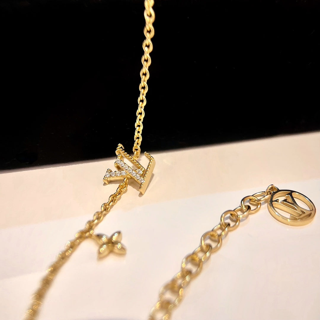 [LunaMar]LOGO STAR MOTIF GOLD BRACELET