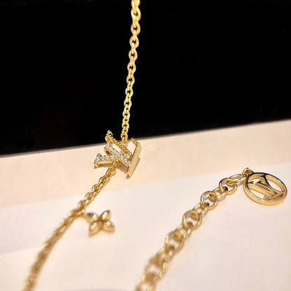 [LunaMar]LOGO STAR MOTIF GOLD BRACELET