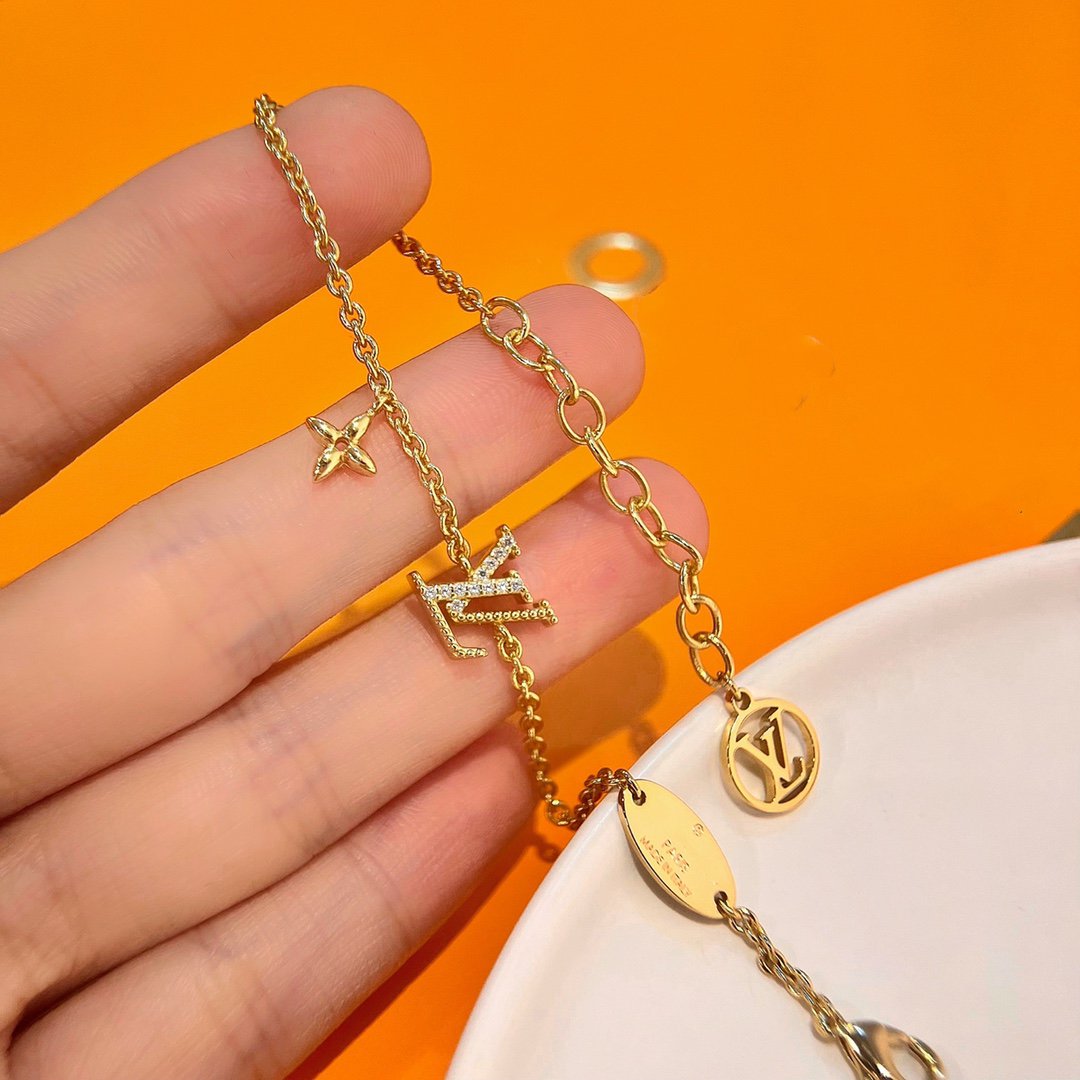 [LunaMar]LOGO STAR MOTIF GOLD BRACELET
