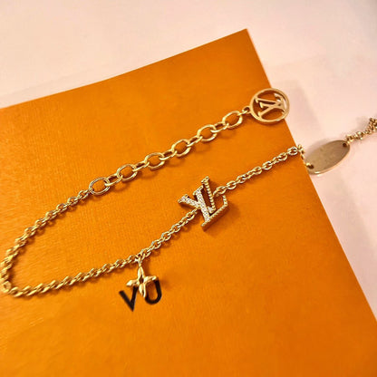 [LunaMar]LOGO STAR MOTIF GOLD BRACELET