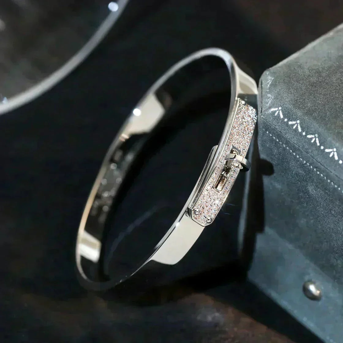 [LunaMar]KELLY SILVER DIAMOND BRACELET