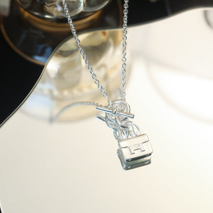 [LunaMar]POP H PEDANT SILVER NECKLACE