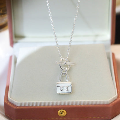 [LunaMar]POP H PEDANT SILVER NECKLACE