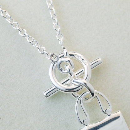 [LunaMar]POP H PEDANT SILVER NECKLACE