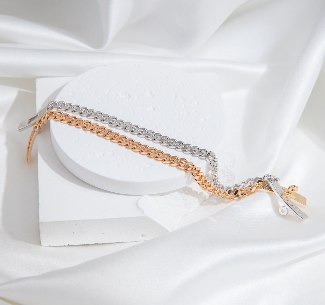[LunaMar]KELLY CHAIN SILVER DIAMOND BRACELET
