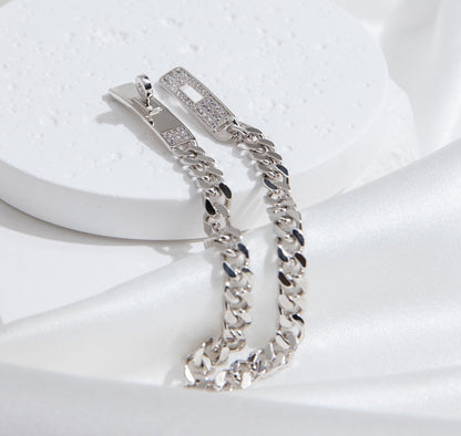 [LunaMar]KELLY CHAIN SILVER DIAMOND BRACELET