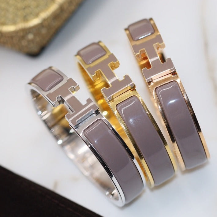 [LunaMar]H BRACELET 12MM BROWN