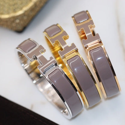 [LunaMar]H BRACELET 12MM BROWN