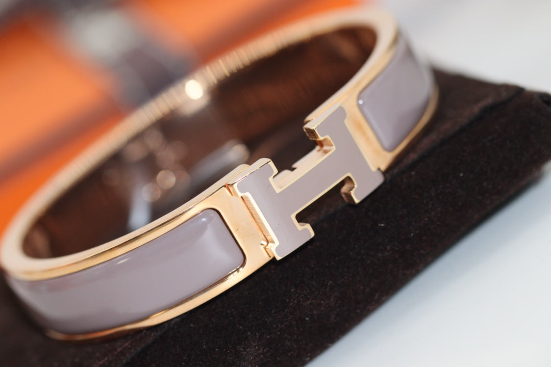 [LunaMar]H BRACELET 12MM BROWN