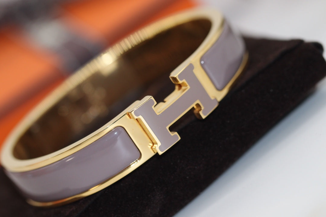 [LunaMar]H BRACELET 12MM BROWN