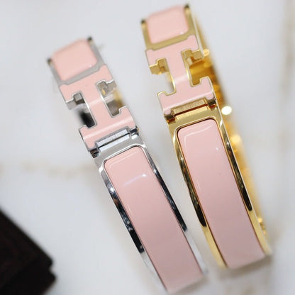 [LunaMar]H BRACELET 12MM PINK