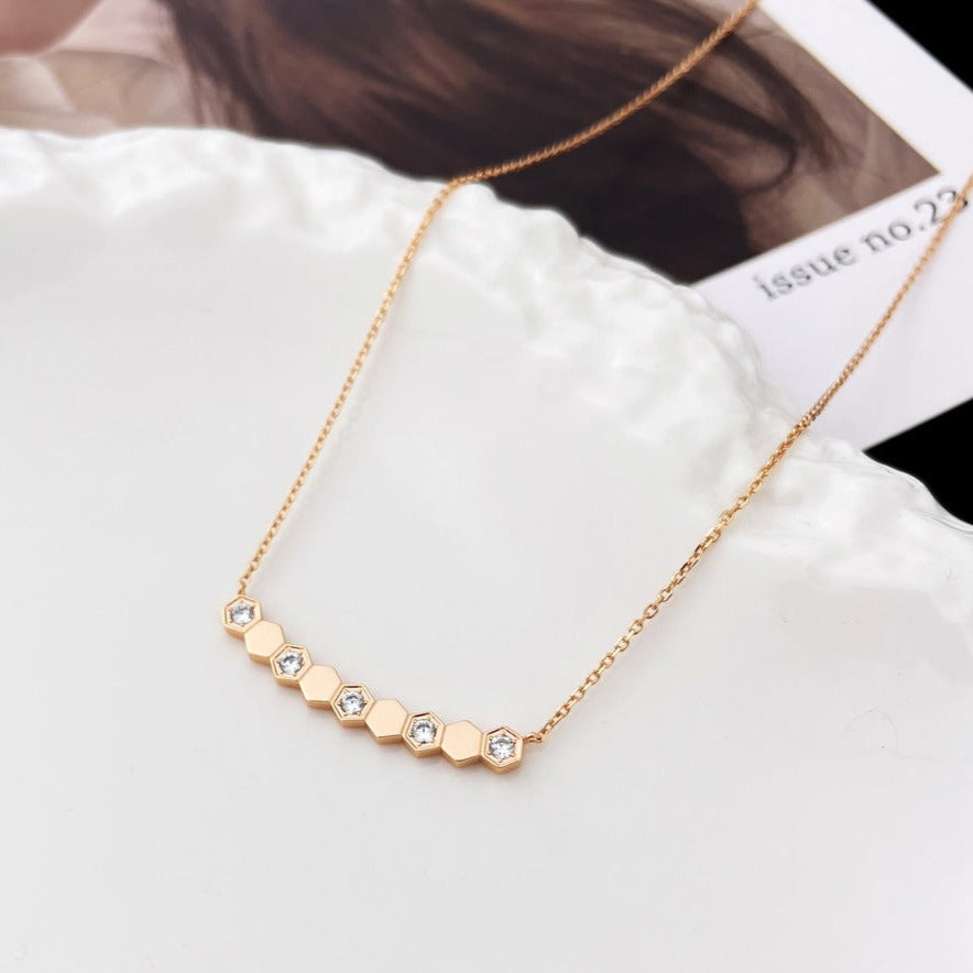 [LunaMar]BEE MY LOVE DIAMOND NECKLACE