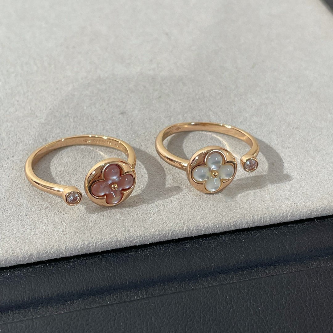 [LunaMar]SUN 1 DIAMOND PINK MOP RING