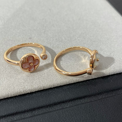 [LunaMar]SUN 1 DIAMOND PINK MOP RING