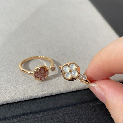 [LunaMar]SUN 1 DIAMOND PINK MOP RING