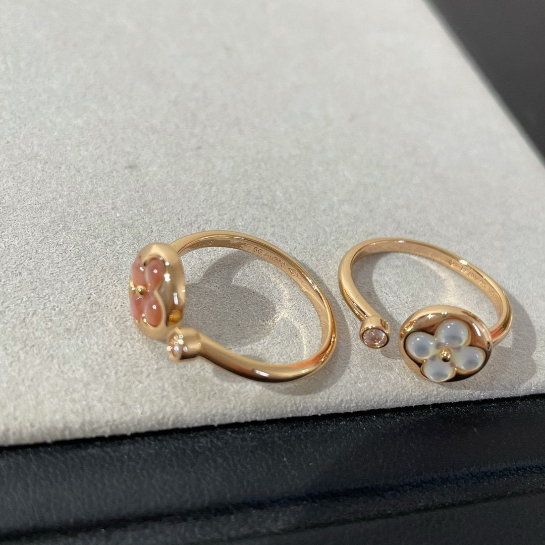 [LunaMar]SUN 1 DIAMOND PINK MOP RING