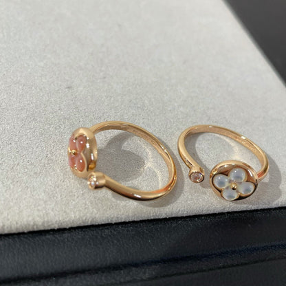 [LunaMar]SUN 1 DIAMOND PINK MOP RING