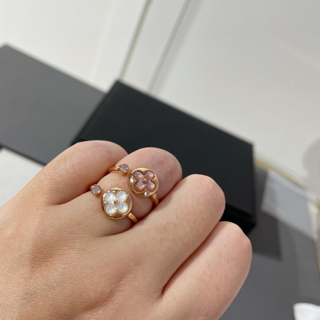 [LunaMar]SUN 1 DIAMOND PINK MOP RING